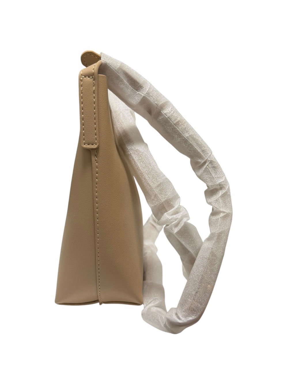 Samara Manmade Tan Faux Leather Handbag View 3